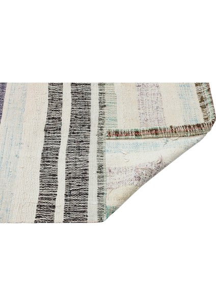 Girit Bej Çizgili Yün Modern Desenli Yün Hav Toz Vermez Leke Tutmayan Salon Yolluk Mutfak El Dokuma Halı fiyatları