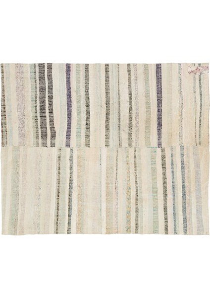 Girit Bej Çizgili Yün Modern Desenli Yün Hav Toz Vermez Leke Tutmayan Salon Yolluk Mutfak El Dokuma Halı modelleri