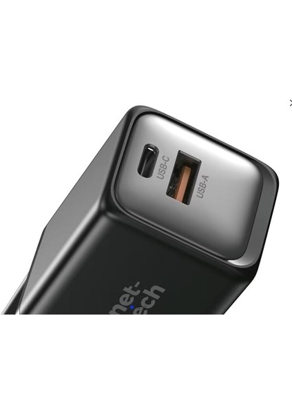 45W Gan Teknolojili Hızlı Şarj Adaptörü - Siyah, Çift Giriş (Usb-C & Usb-A), Type-C Uyumlu, Kompakt ve Güçlü modelleri