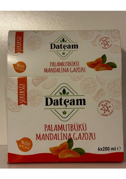 Mandalina Aromalı Datça Gazozu 200 ml 6'lı