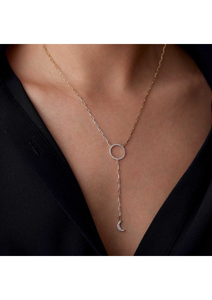 Hilal Sallantılı Kolye