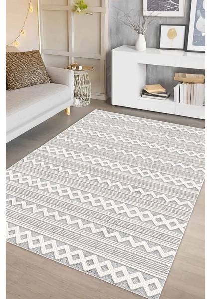 Dijital Kaymaz Yıkanabilir Modern Salon Halısı Mutfak Halısı Koridor Halısı Yolluk DC-7330