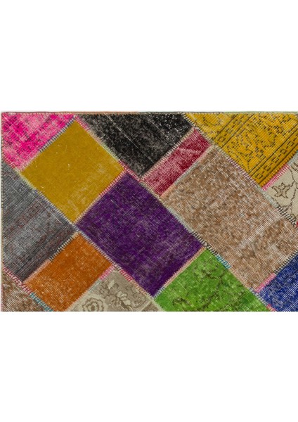Iskece Bej Patchwork Etnik Modern Desenli Yün Hav Toz Vermez Leke Tutmayan Salon Yolluk Mutfak El Dokuma Halı fırsatları