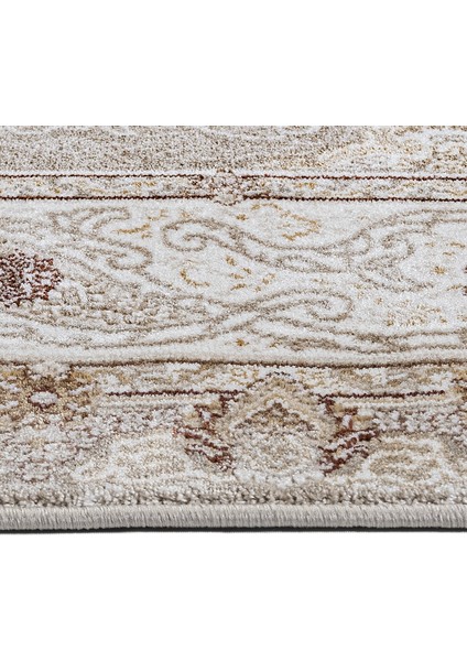 Deoria Klasik Bej Polyester Dikdörtgen Modern Desenli Akrilik Hav Vermeyen Leke Tutmayan Kolay Temizlenen Yumuşak Makine Salon Yolluk Mutfak Halı fiyatları