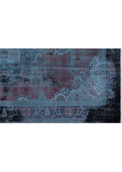 Atina Turkuaz Eskitme Yün Modern Desenli Yün Hav Toz Vermez Leke Tutmayan Salon Yolluk Mutfak El Dokuma Halı modelleri