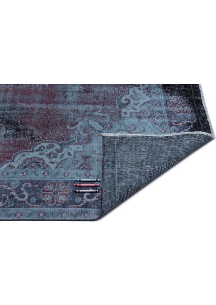 Atina Turkuaz Eskitme Yün Modern Desenli Yün Hav Toz Vermez Leke Tutmayan Salon Yolluk Mutfak El Dokuma Halı indirimleri