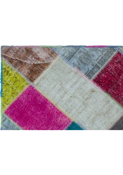 Iskece Bej Patchwork Etnik Modern Desenli Yün Hav Toz Vermez Leke Tutmayan Salon Yolluk Mutfak El Dokuma Halı indirimleri