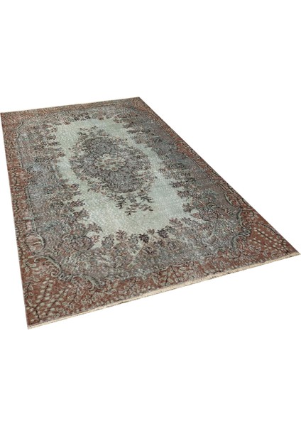 Yeşil Patchwork Etnik Modern Desenli Yün Hav Toz Vermez Leke Tutmayan Salon Yolluk Mutfak El Dokuma Halı modelleri