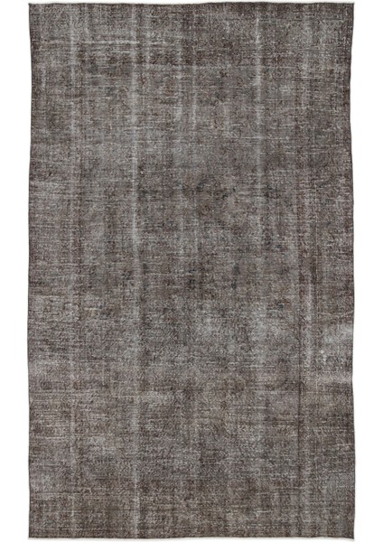 Vintage Kahverengi Göbekli Yün Modern Desenli Yün Hav Toz Vermez Leke Tutmayan Salon Yolluk Mutfak El Dokuma Halı