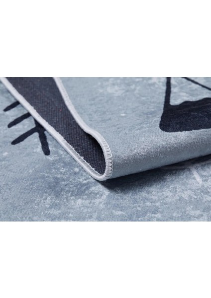 Kantabria Figürlü Gri Polyester Kare Modern Desenli Pamuk Makinada Yıkanabilir Hav Toz Vermez Leke Tutmayan Kaymaz Taban Dijital Makine Baskı Salon Yolluk Mutfak Halı fırsatları