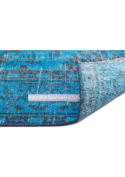 Atina Turkuaz Eskitme Yün Modern Desenli Yün Hav Toz Vermez Leke Tutmayan Salon Yolluk Mutfak El Dokuma Halı fiyatları