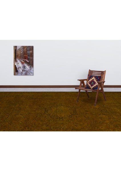 Vintage Yeşil Göbekli Yün Modern Desenli Yün Hav Toz Vermez Leke Tutmayan Salon Yolluk Mutfak El Dokuma Halı fırsatları