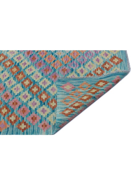 Atina Turkuaz Eskitme Yün Modern Desenli Yün Hav Toz Vermez Leke Tutmayan Salon Yolluk Mutfak El Dokuma Halı fiyatları