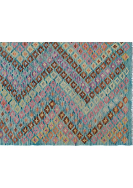 Atina Turkuaz Eskitme Yün Modern Desenli Yün Hav Toz Vermez Leke Tutmayan Salon Yolluk Mutfak El Dokuma Halı indirimleri