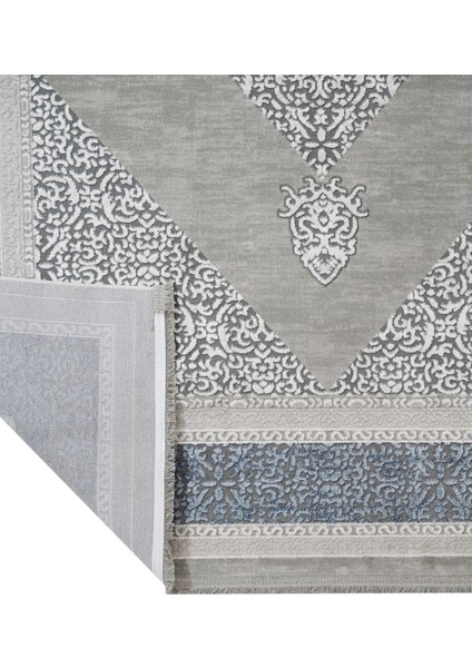 Geometrik Mavi Akrilik Dikdörtgen Modern Desenli Akrilik Hav Vermeyen Leke Tutmayan Kolay Temizlenen Yumuşak Makine Salon Yolluk Mutfak Halı fırsatları