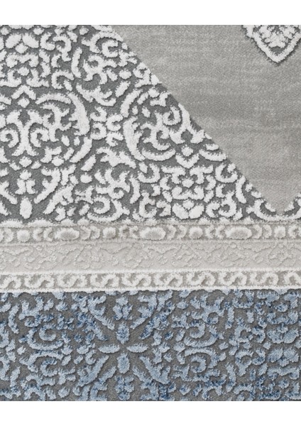 Geometrik Mavi Akrilik Dikdörtgen Modern Desenli Akrilik Hav Vermeyen Leke Tutmayan Kolay Temizlenen Yumuşak Makine Salon Yolluk Mutfak Halı indirimleri