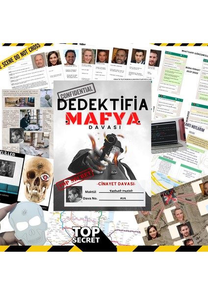 Dedektifa Mafya Davası, Suçluyu Bulma, Suçlu Kim, Çözülemeyen Zor Davalar, Dedektif Oyunu, Dedektiflik Oyunu, Cinayet Oyunu, Aile Kutu Oyunu