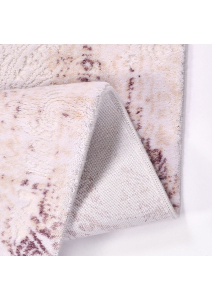 Madeleine Modern Krem Pamuk Kare Modern Desenli Akrilik Hav Vermeyen Leke Tutmayan Kolay Temizlenen Yumuşak Makine Salon Yolluk Mutfak Halı fırsatları