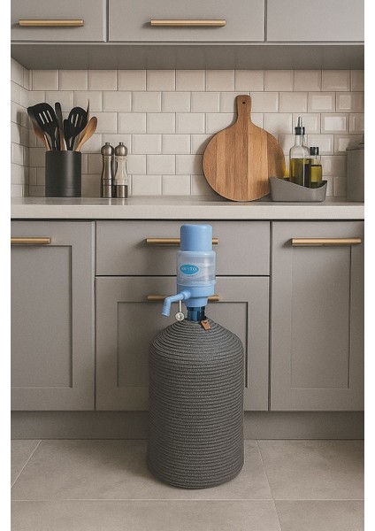 Hasır Ip Kaplamalı Doğal ve Şık Su Damacana Kılıfı - Örtüsü