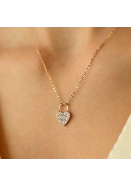 Kalp Kilit Kolye