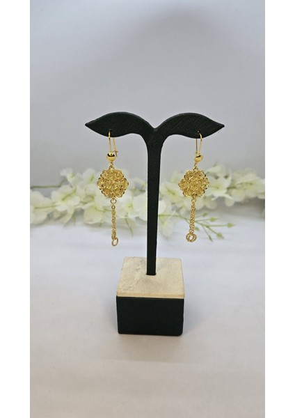 Vizyon Küpe 22 Ayar Altın Kaplama