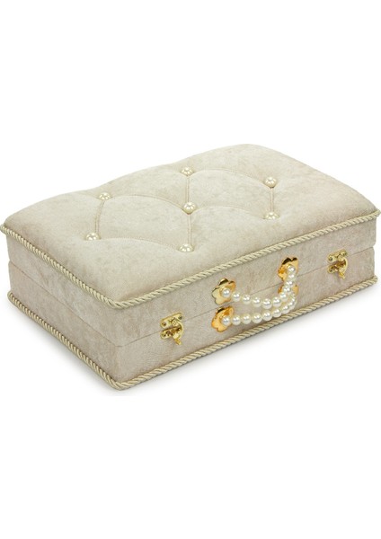 Söz Nişan Düğün Çeyizlik Kadife Gelin Bohça Sandık - Gold indirimleri