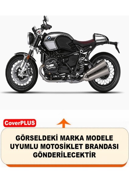 Bmw R 100 R Pro Branda Siyah Kırmızı-Dikişli Reflektörlü Motosiket Brandası Motor Örtüsü Çadır Su Geçirmez Motosiklet Kılıfı Motor Brandası