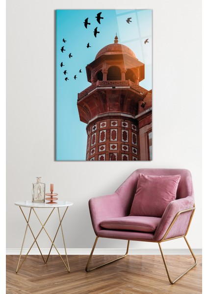 Ibadetle Uçan Kuşlar Dini Cam Tablo, Darbelere Dayanıklı Kırılmaz Cam, Hediyelik fiyatları