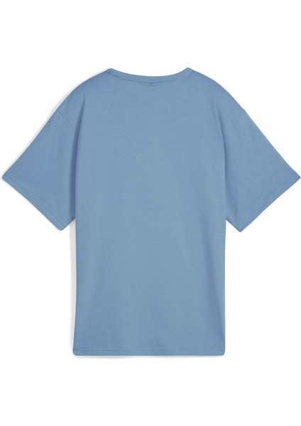 Kadın Mavi Puma Puma Class Relaxed Tee Mavi Kadın T-Shirt
