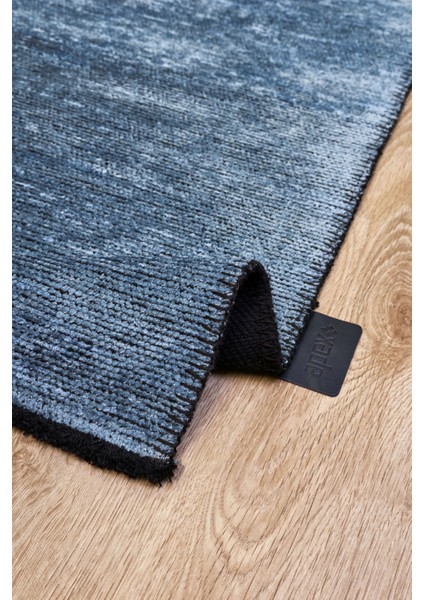 Swetha Mavi Düz Etnik Modern Desenli Pamuk Hav Vermeyen Leke Tutmayan Kolay Temizlenen Yumuşak Makine Salon Yolluk Mutfak Halı fiyatları