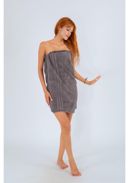 Neşe Home Sofienne 70x140 Banyo Havlusu – Gri Renk, %100 Pamuklu, Yumuşak ve Emici