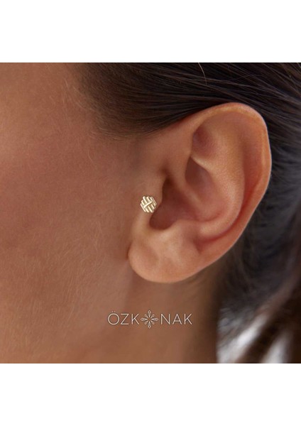 Çizgi Detaylı Tragus Piercing fiyatları