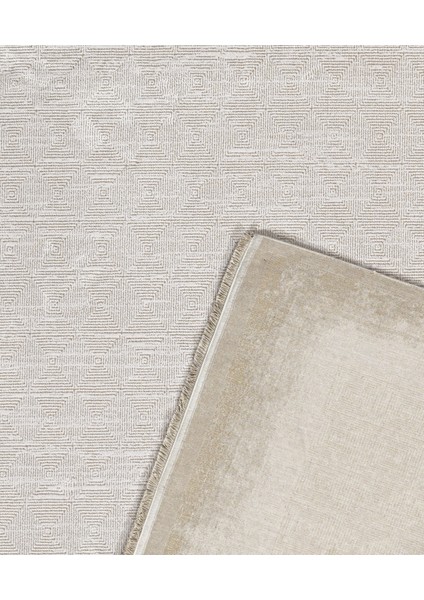 Ratlam Çerçeveli Krem Akrilik Dikdörtgen Modern Desenli Akrilik Hav Vermeyen Leke Tutmayan Kolay Temizlenen Yumuşak Makine Salon Yolluk Mutfak Halı modelleri