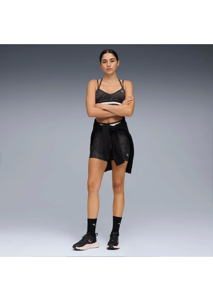 Kadın Siyah Puma Floral Rıbbon Bra - Low Siyah Kadın Sporcu Sütyeni modelleri