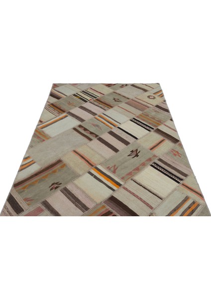 Teselya Mor Patchwork Yün Modern Desenli Yün Hav Toz Vermez Leke Tutmayan Salon Yolluk Mutfak El Dokuma Halı modelleri