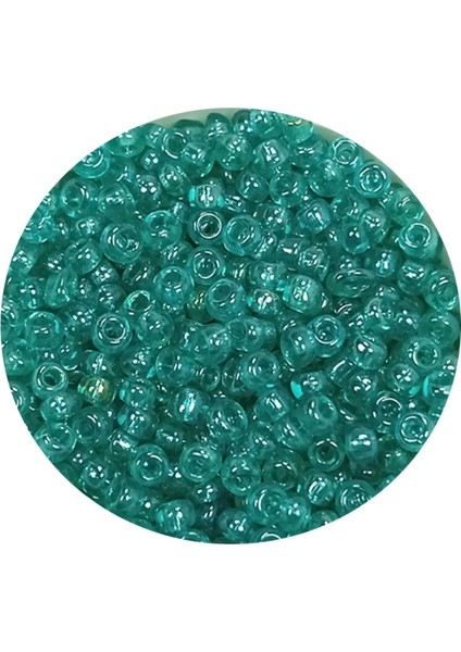Dökme Cam Kum Boncuk (11/0) 2 mm - 20 Gram - Şeffaf Yeşil - BNC014 fiyatları