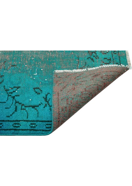 Atina Turkuaz Eskitme Yün Modern Desenli Yün Hav Toz Vermez Leke Tutmayan Salon Yolluk Mutfak El Dokuma Halı fiyatları