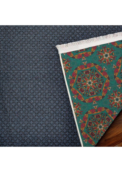 Geometrik Sarı Pamuk Kare Modern Desenli Pamuk Makinada Yıkanabilir Hav Toz Vermez Leke Tutmayan Kaymaz Taban Dijital Makine Baskı Salon Yolluk Mutfak Halı indirimleri