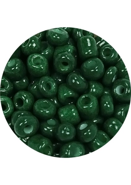 Dökme Cam Kum Boncuk Büyük Boy (6/0) 4 mm - 20 Gram - Koyu Yeşil - BNC104 fiyatları