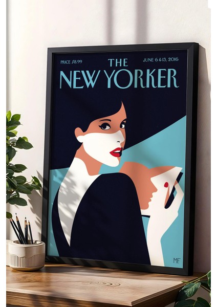 The New Yorker Çerçeveli Tablo June 6 2016 - Face-Time Tablosu