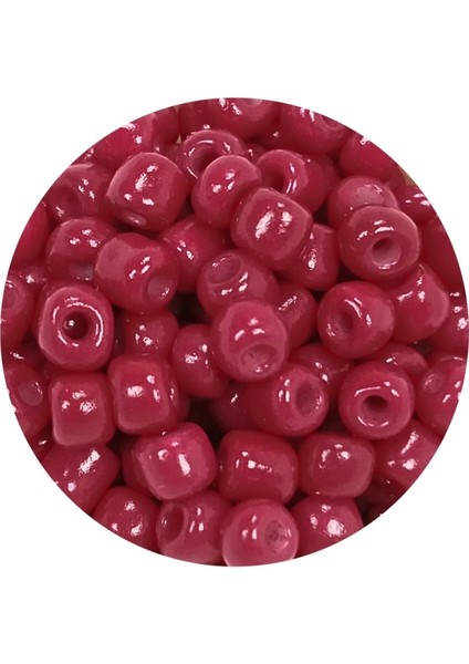 Dökme Cam Kum Boncuk Büyük Boy (6/0) 4 mm - 20 Gram - Bordo - BNC097 fiyatları