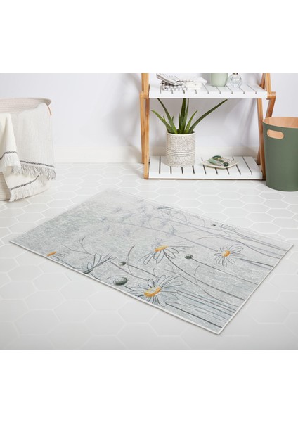 Banyo Halısı Dijital Baskılı Banyo Paspası 50X80 Polyester Kaymaz Tabanlı Duş Paspası 8441