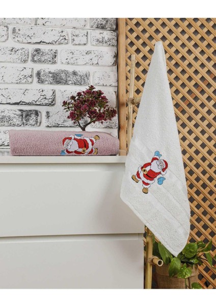 Banyo Havlusu Takımı Noel Baba Nakışlı fiyatları