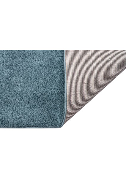 Arnoldstein Mavi Shaggy Etnik Modern Desenli Pamuk Hav Vermeyen Leke Tutmayan Kolay Temizlenen Yumuşak Makine Salon Yolluk Mutfak Halı fırsatları