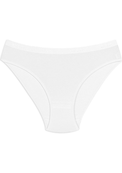 Kadın Külot 3'lü Logolu Bel Lastikli (%96 Pamuk - %4 Elastan) fiyatları