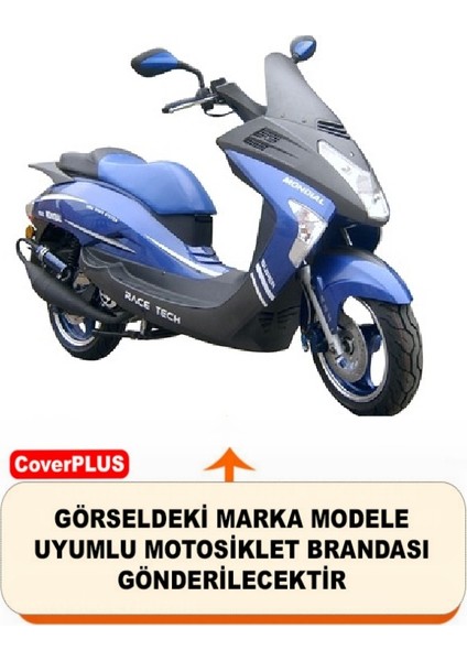 Mondial 150 Zc Pro Branda Siyah Kırmızı-Dikişli Reflektörlü Motosiket Brandası Motor Örtüsü Çadır Su Geçirmez Motosiklet Kılıfı Motor Brandası fiyatları