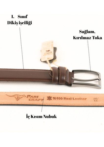 Battal Boy / Büyük Beden 3,5 cm Klasik Erkek Hakiki Deri Kemer fiyatları