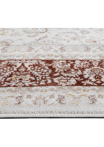 Anandpur Çerçeveli Krem Polyester Dikdörtgen Modern Desenli Akrilik Hav Vermeyen Leke Tutmayan Kolay Temizlenen Yumuşak Makine Salon Yolluk Mutfak Halı fiyatları