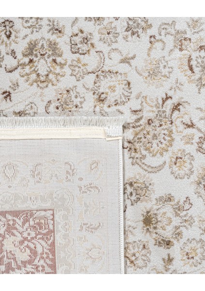 Anandpur Çerçeveli Krem Polyester Dikdörtgen Modern Desenli Akrilik Hav Vermeyen Leke Tutmayan Kolay Temizlenen Yumuşak Makine Salon Yolluk Mutfak Halı modelleri