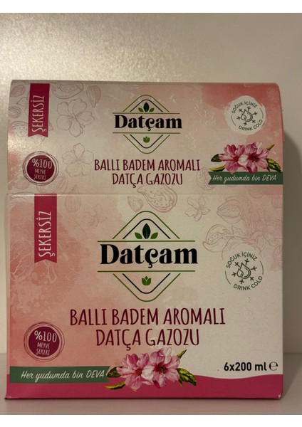 Ballı Badem Aromalı Datça Gazozu 200 ml 6'lı